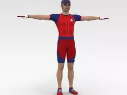 Cyclist 06 3D model