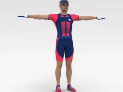 Cyclist 07 3D model