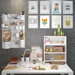 Decorative set of the office supplies 3D model