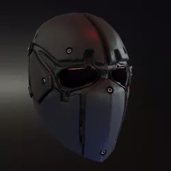 Devtac Ronin Ballistic Mask BASIC Low-poly 3D model