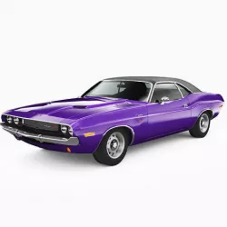 Dodge Challenger RT 1970 Low-poly 3D model
