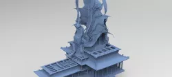 Dragon Temple Ronin Temple  3D model