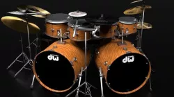 Drum set 3D model
