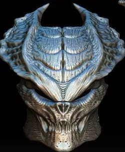 Echo predator bio mask 3D model