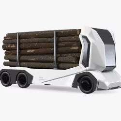 Einride Electric Autonomous Logging Truck 3D model