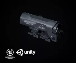 Elcan Spectre OS4x PBR Low-poly 3D model