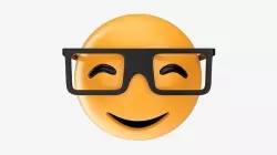 Emoji 015 Smiling with glasses 3D model