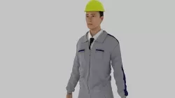 Engineer  Low-poly 3D model