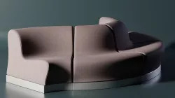Enterprise D Counsellor Office Sofa 3D model