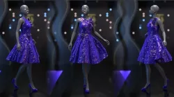 Evening Dress in 3DS Max - Marvelous Designer and clo3d No - 4  3D model