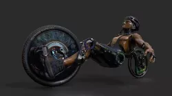 EXO recumbent Low-poly 3D model