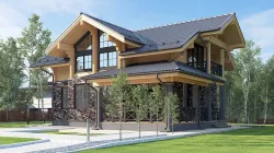 Exterior 3D model of a residential building 3D model