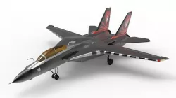 F14 AIRCRAFT Low-poly 3D model