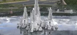 Fantasy Atlantis architecture huge 2 city 3D 3D model