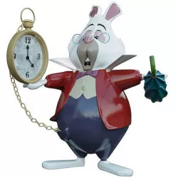 Figurine White rabbit with a clock        Alice in Wonderland 3D model
