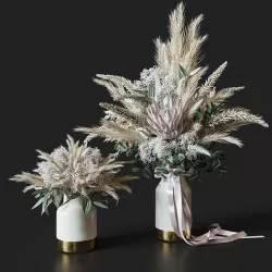 Flower Set 006 Dried flowers 3D model