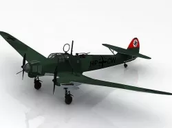 Focke-Wulf Fw 58 Weihe mode 3D model