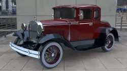 Ford Model A 5-Window Coupe 1930 Low-poly 3D model