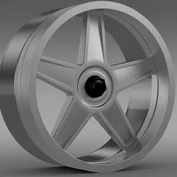 Ford Mustang GTR 2005 rim 3D model