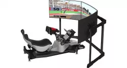 Formula 1 Racing Game Simulator Seat Triple Display 3D model