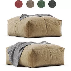 Frameless foam pouffe 3D model