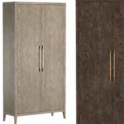 FRENCH CONTEMPORARY PANEL DOUBLE-DOOR CABINET 3D model