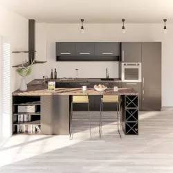 Full Parametric Kitchen Created in Revit 3D model 4 Low-poly 3D model
