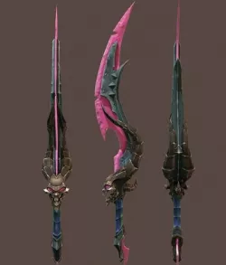 Game sword  Low-poly 3D model