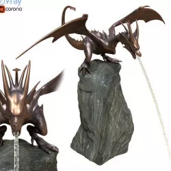 Garden Dragon Fountain - Water Feature 3D model