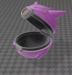 Gengar Inspired pokeball 3D model