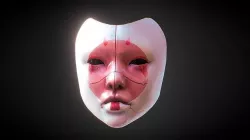 Ghost in the Shell Geisha Mask 3D model