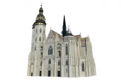 Gothic cathedral - Kosice Slovakia 3D model
