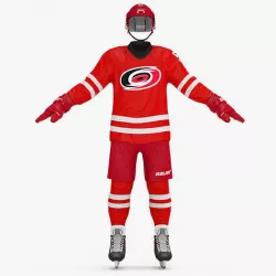 Hockey Uniform Carolina Hurricanes 3D model