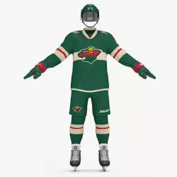 Hockey Uniform Minnesota Wild 3D model