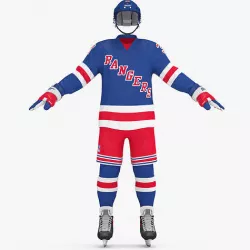 Hockey Uniform NY Rangers 3D model