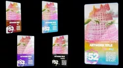 Holographic crypto cards - Complete collection - NFT Template Low-poly 3D model