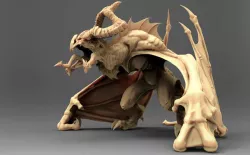 Horned wyvern 3D model