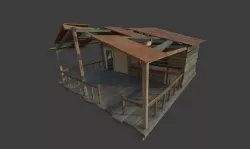 House Low-poly 3D model