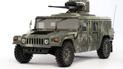 Humvee Military M242 Bushmaster 1989 3D model