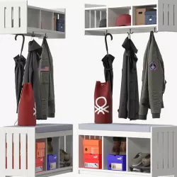 Ikea PANGET Hat and coat rack 3D model