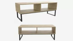 Industrial Style TV Stand 3D model