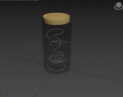 Jar with Lights Inside 3D model