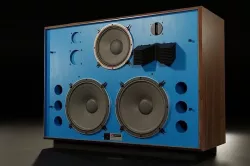 JBL 4350 Studio Monitors in Blue 3D model