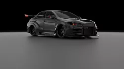 Jdm lancer evo 3D model