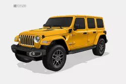 Jeep Wrangler 4xe 2021 Low-poly 3D model