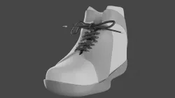 Jordan-esque Lifestyle Shoes Low-poly 3D model