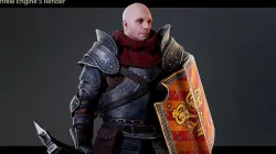 Knight Gerard Low-poly 3D model