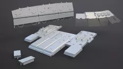 Kontakt-5 - Armour for Tank T-80U 3D model