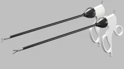 Laparoscopic Instrument Scissors Low-poly 3D model