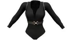 Leather Harness With bodysuit Low-poly 3D model